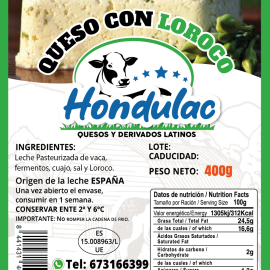 Queso con Loroco